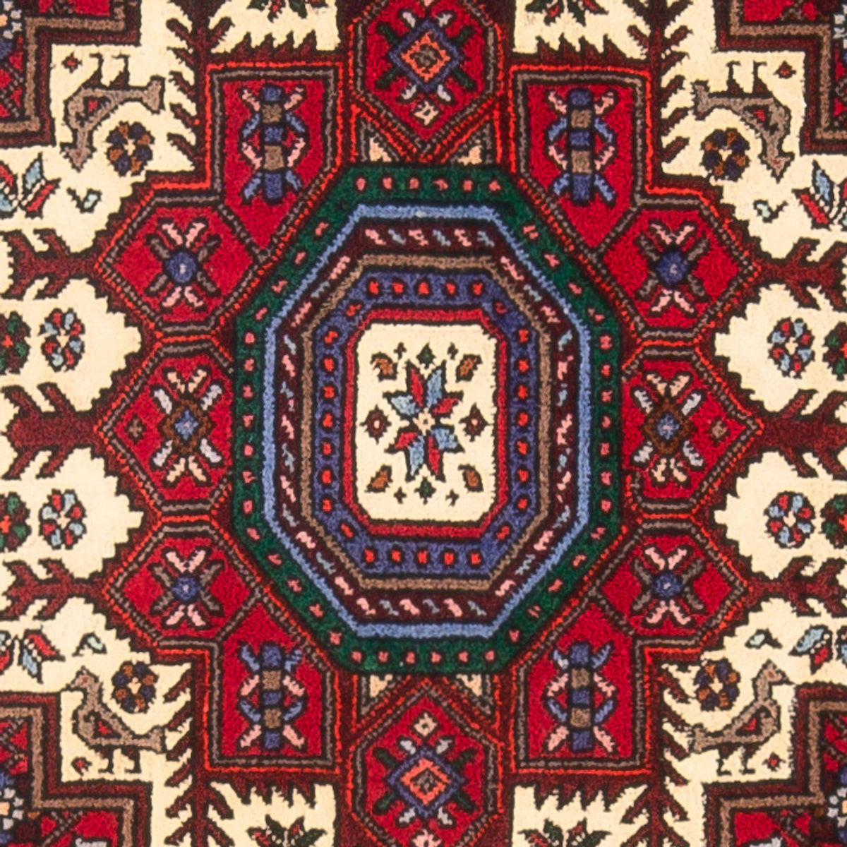 Persisk tæppe - Nomadisk - 125 x 78 cm - creme