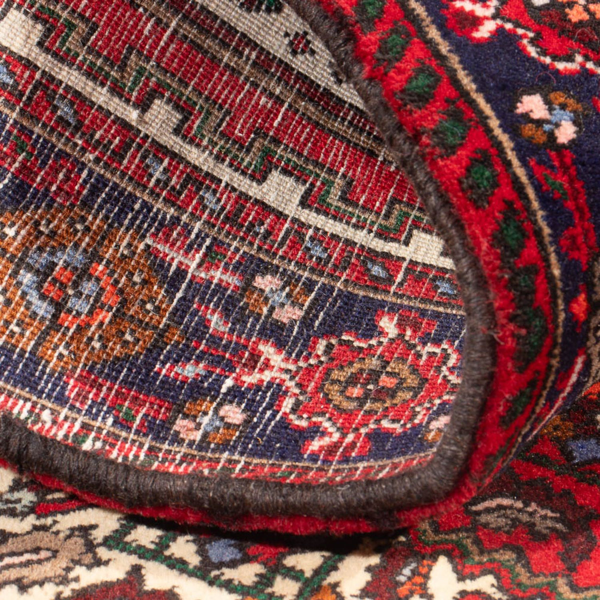 Persisk tæppe - Nomadisk - 125 x 78 cm - creme