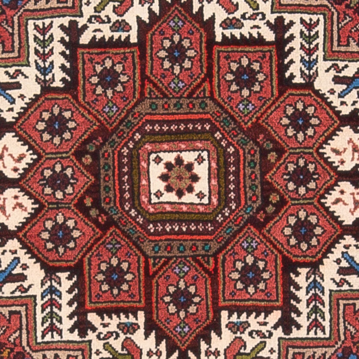 Persisk tæppe - Nomadisk - 121 x 74 cm - creme