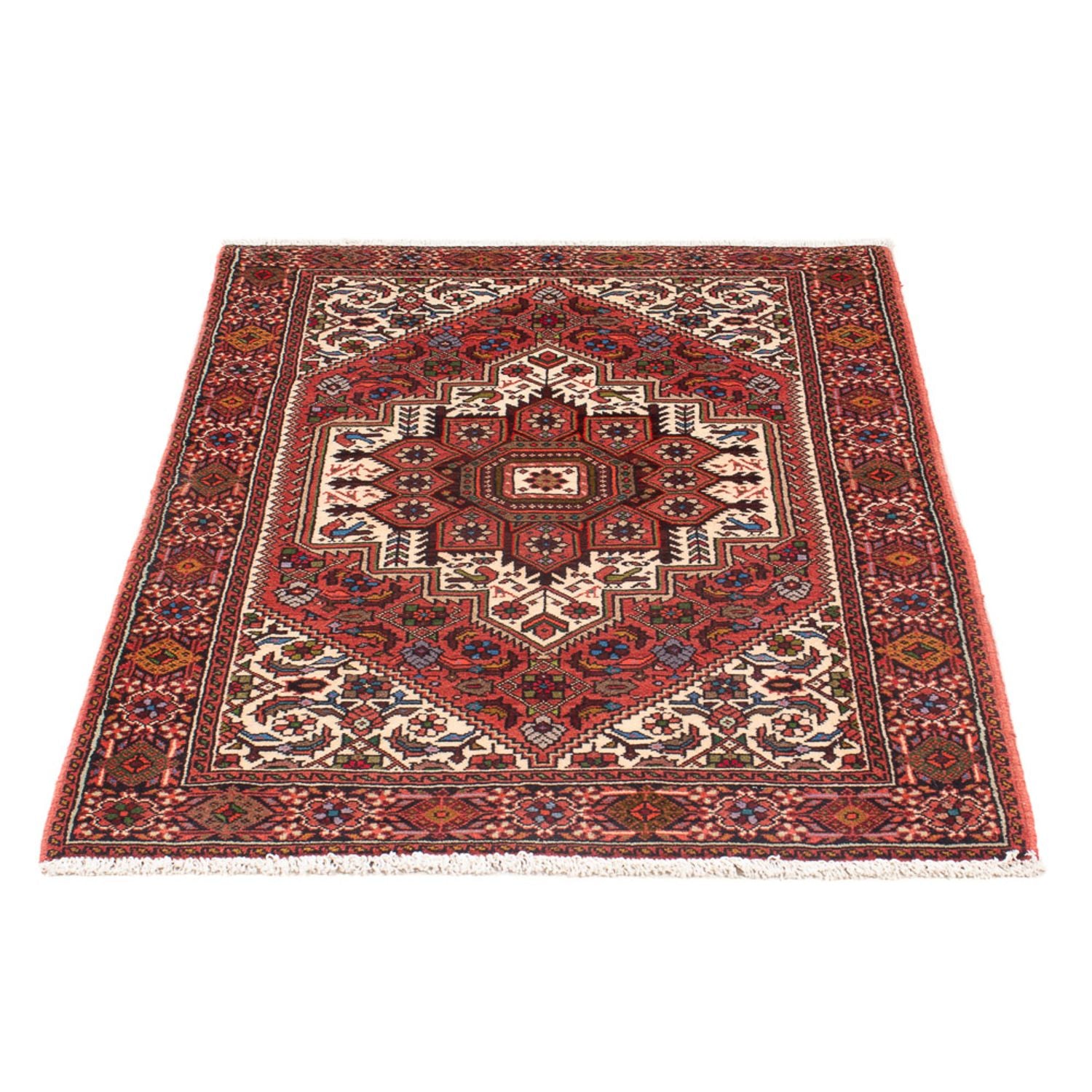 Persisk tæppe - Nomadisk - 121 x 74 cm - creme