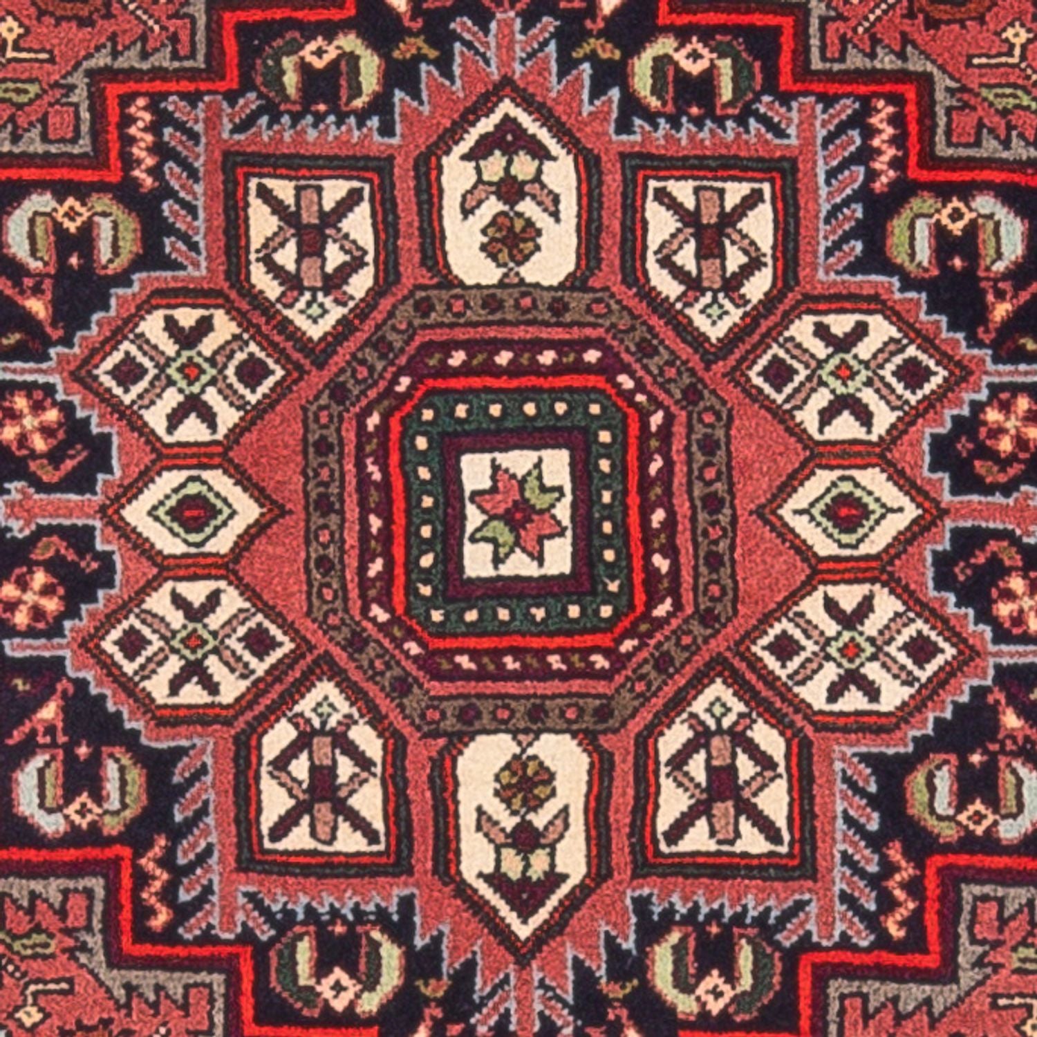Persisk tæppe - Nomadisk - 118 x 82 cm - creme