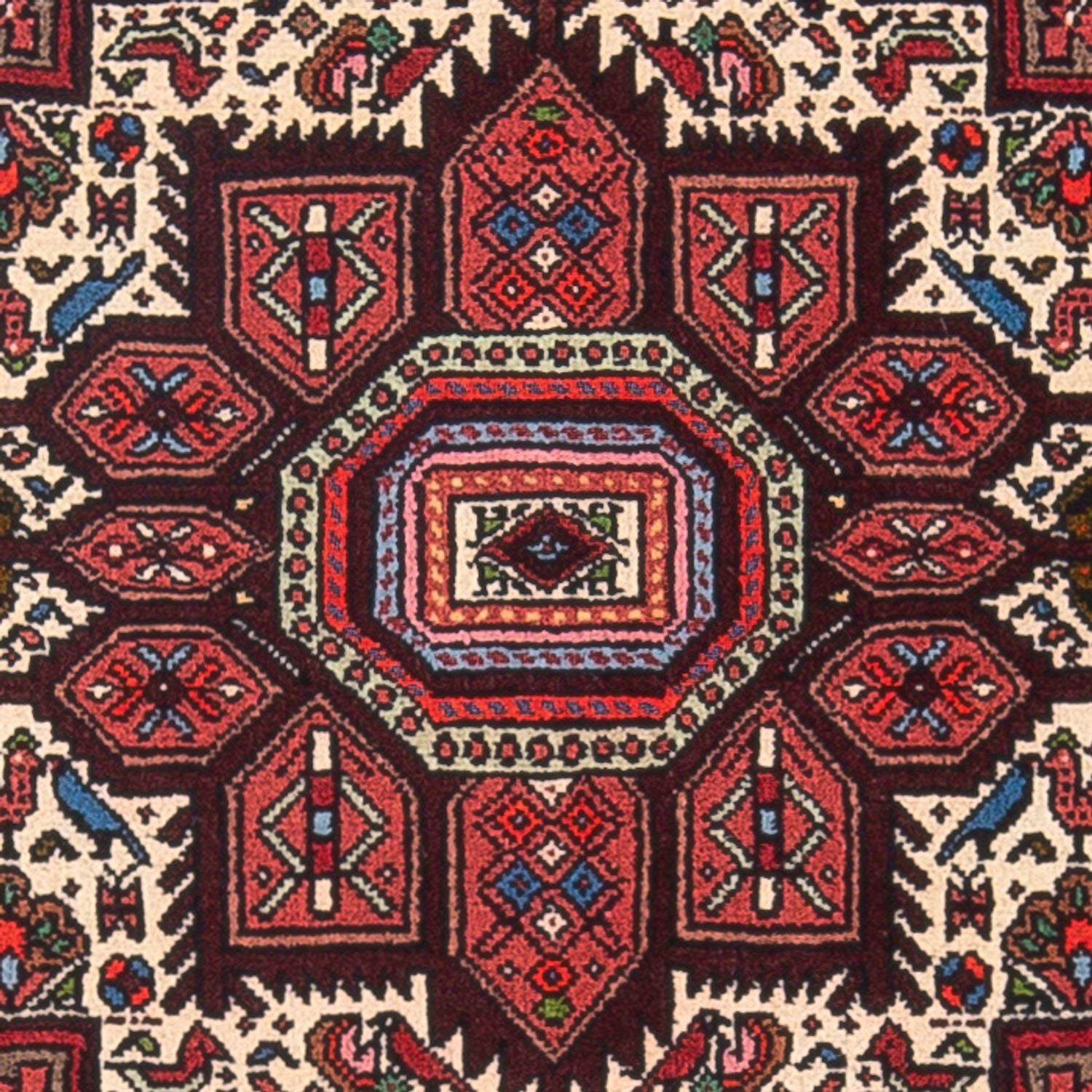 Persisk tæppe - Nomadisk - 125 x 75 cm - creme