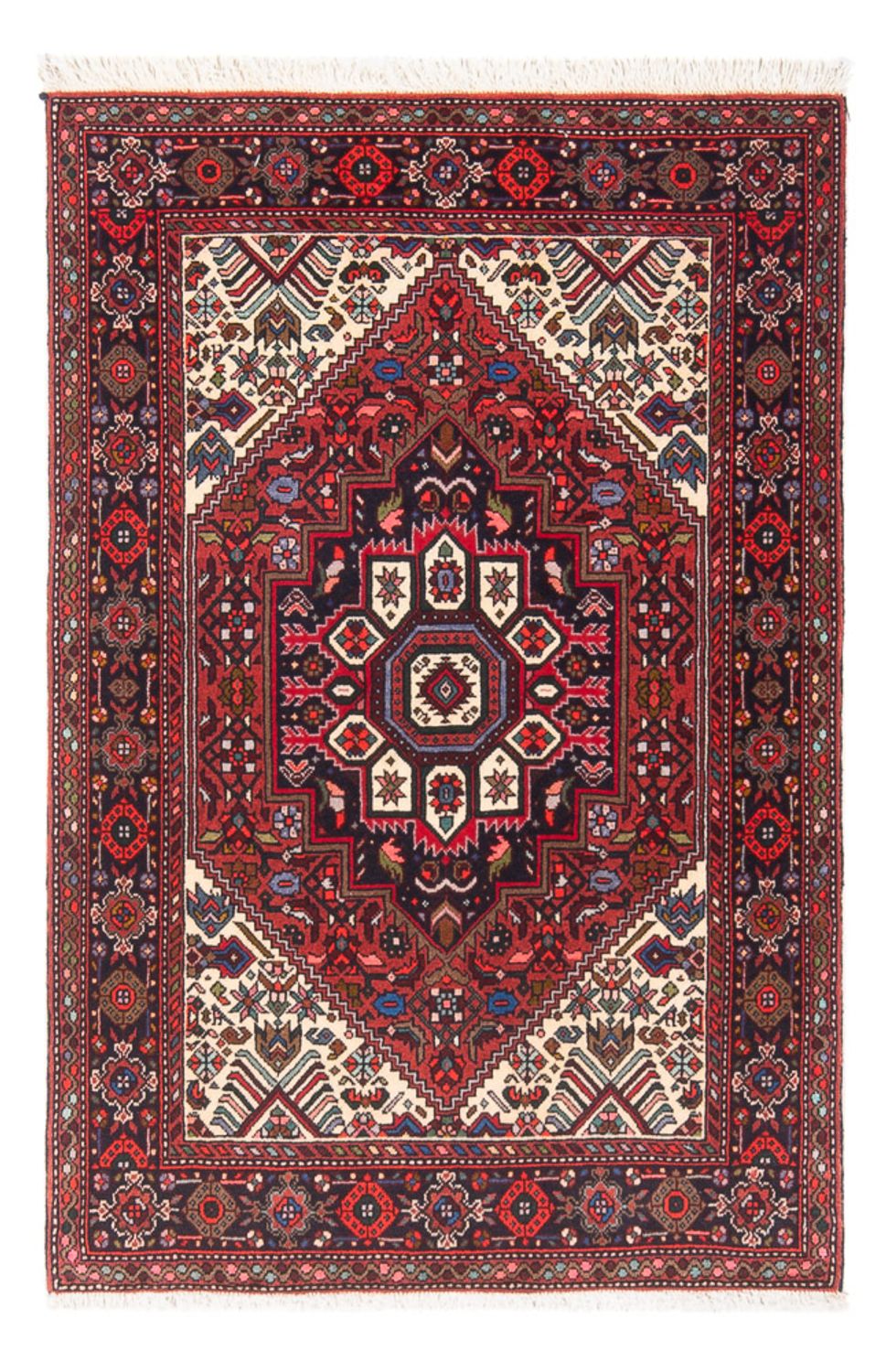 Persisk tæppe - Nomadisk - 119 x 73 cm - creme