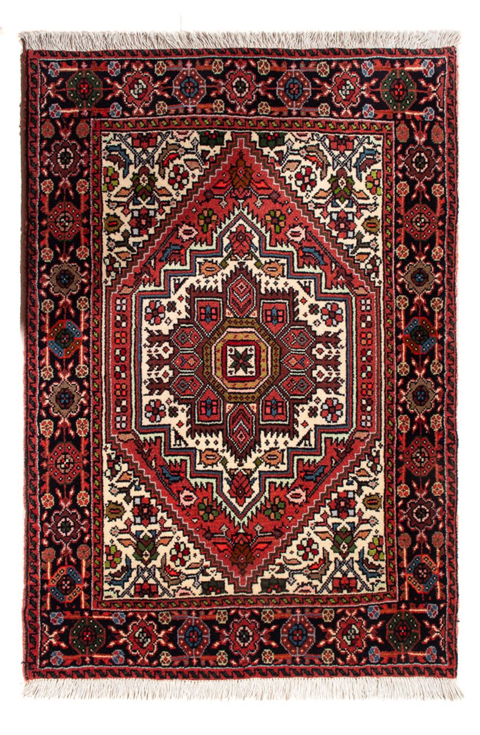 Persisk tæppe - Nomadisk - 92 x 60 cm - creme