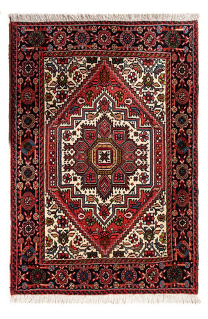 Persisk tæppe - Nomadisk - 92 x 60 cm - creme