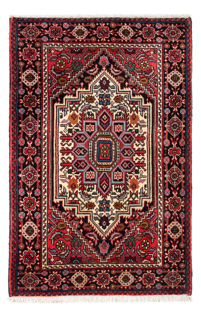Persisk tæppe - Nomadisk - 91 x 58 cm - rød