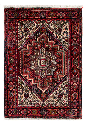 Persisk tæppe - Nomadisk - 80 x 52 cm - creme