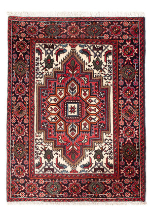 Persisk tæppe - Nomadisk - 68 x 50 cm - creme