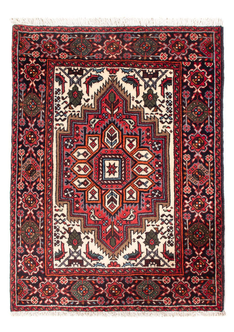 Persisk tæppe - Nomadisk - 68 x 50 cm - creme