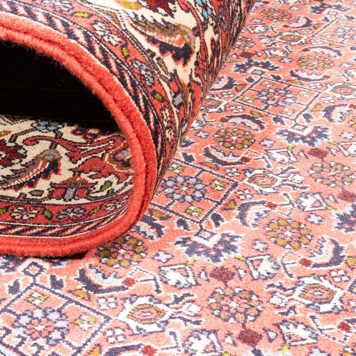 Persisk tæppe - Bijar - 242 x 170 cm - rød