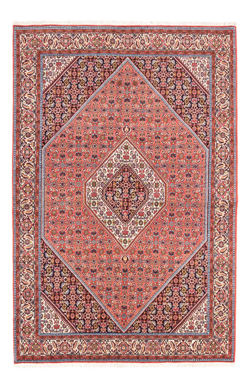 Persisk tæppe - Bijar - 243 x 170 cm - rød