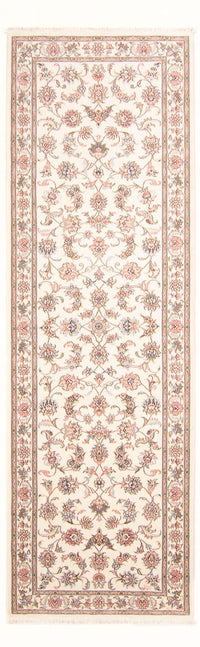 Løber Persisk tæppe - Tabriz - Royal - 298 x 91 cm - creme