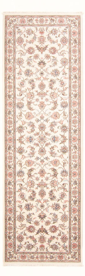 Løber Persisk tæppe - Tabriz - Royal - 298 x 91 cm - creme