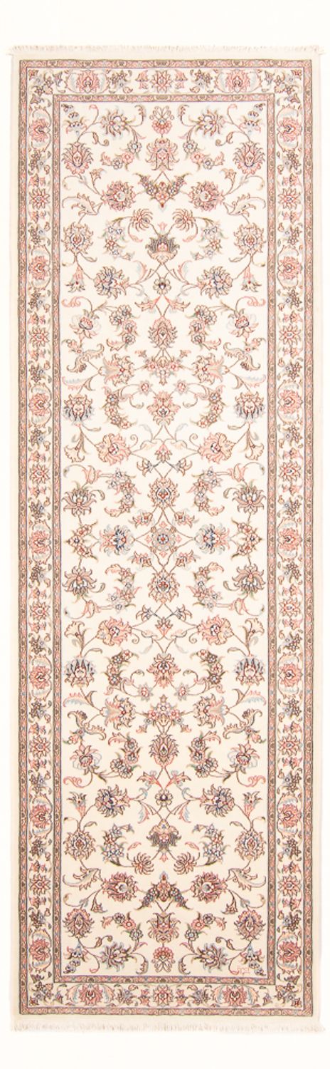 Løber Persisk tæppe - Tabriz - Royal - 298 x 91 cm - creme