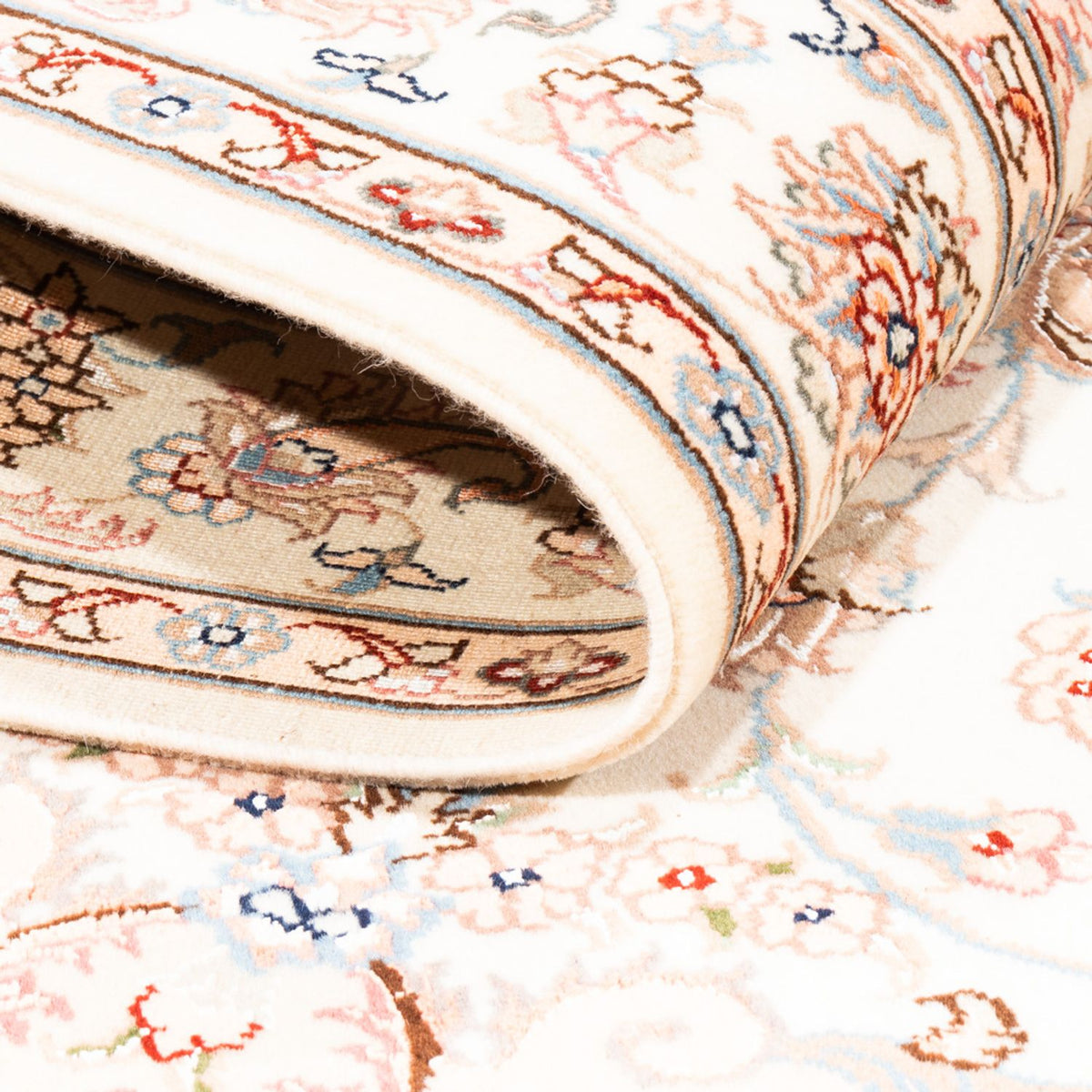 Persisk tæppe - Tabriz - 176 x 120 cm - creme