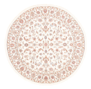 Persisk tæppe - Tabriz rundt  - 153 x 150 cm - creme