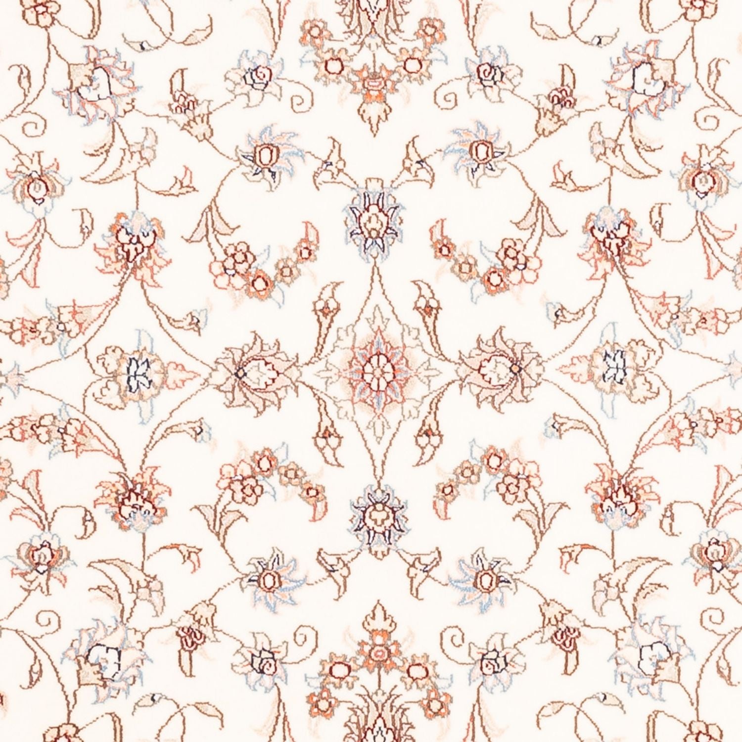Persisk tæppe - Tabriz rundt  - 153 x 150 cm - creme