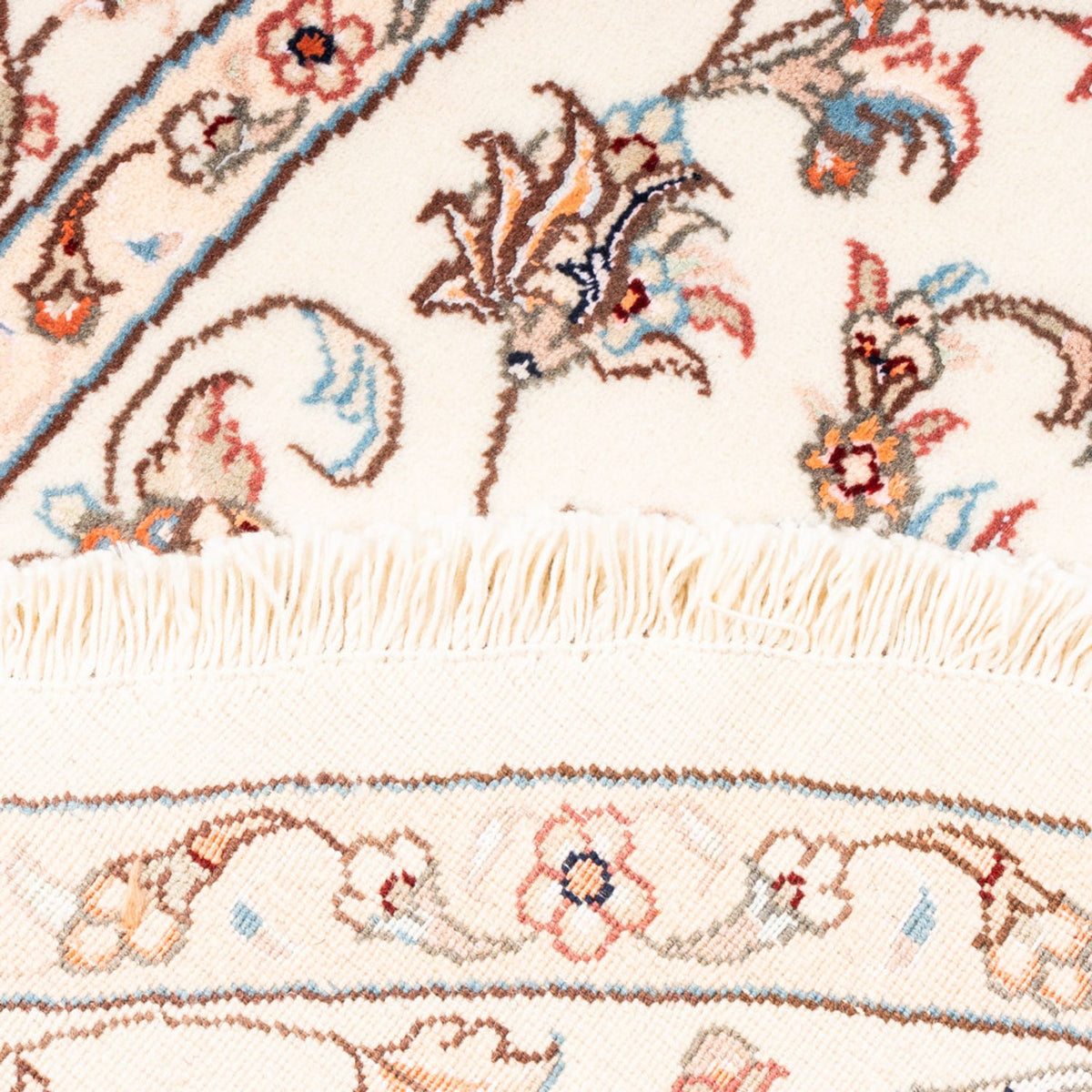 Persisk tæppe - Tabriz rundt  - 153 x 150 cm - creme