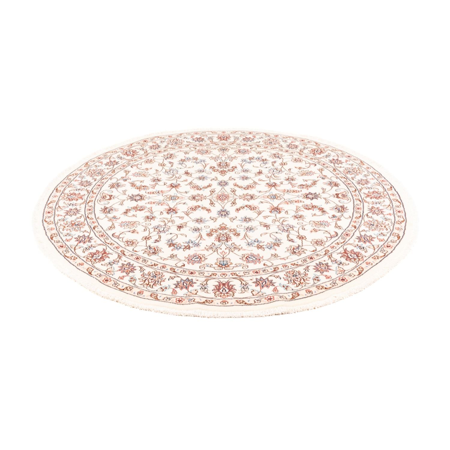 Persisk tæppe - Tabriz rundt  - 153 x 150 cm - creme