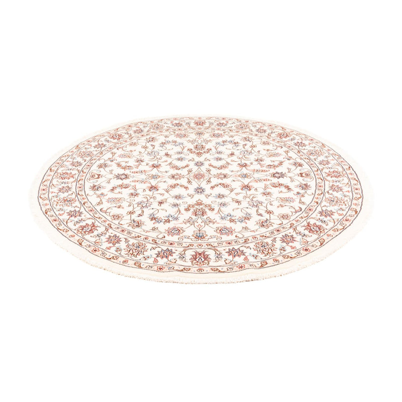 Persisk tæppe - Tabriz rundt  - 153 x 150 cm - creme