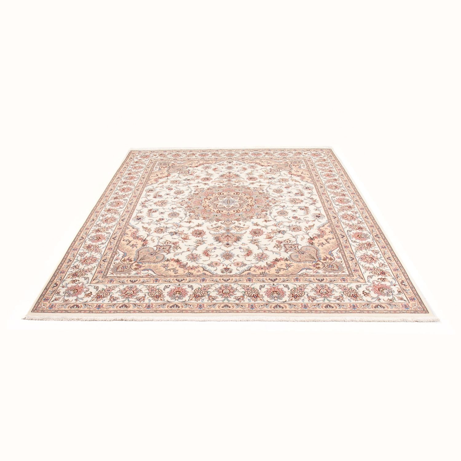 Persisk tæppe - Tabriz - Royal - 252 x 198 cm - creme