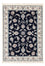 Persisk tæppe - Nain - Premium - 119 x 82 cm - mørkeblå
