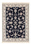 Persisk tæppe - Nain - Premium - 120 x 79 cm - mørkeblå