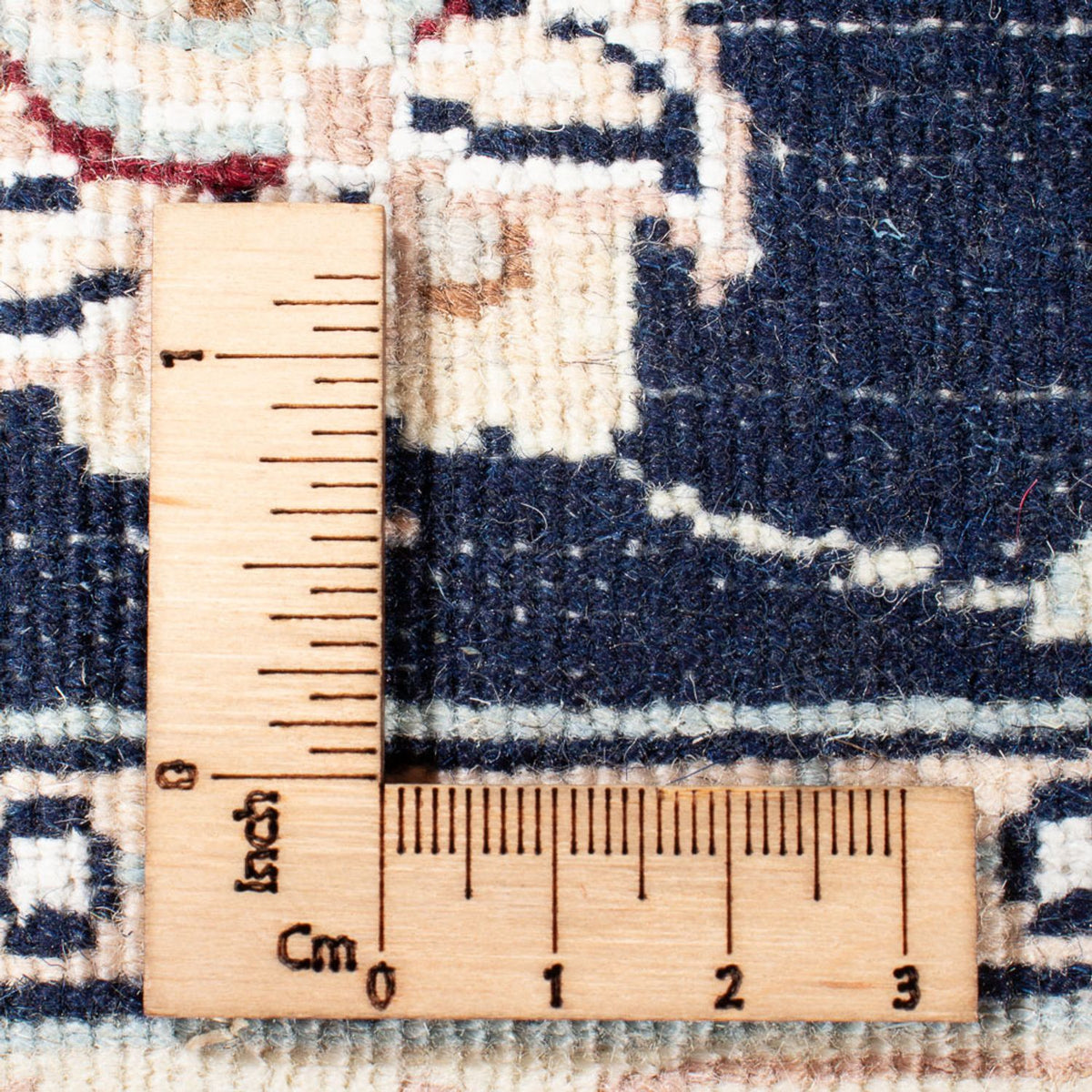 Persisk tæppe - Nain - Premium - 120 x 79 cm - mørkeblå