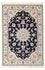 Persisk tæppe - Nain - Premium - 122 x 80 cm - mørkeblå