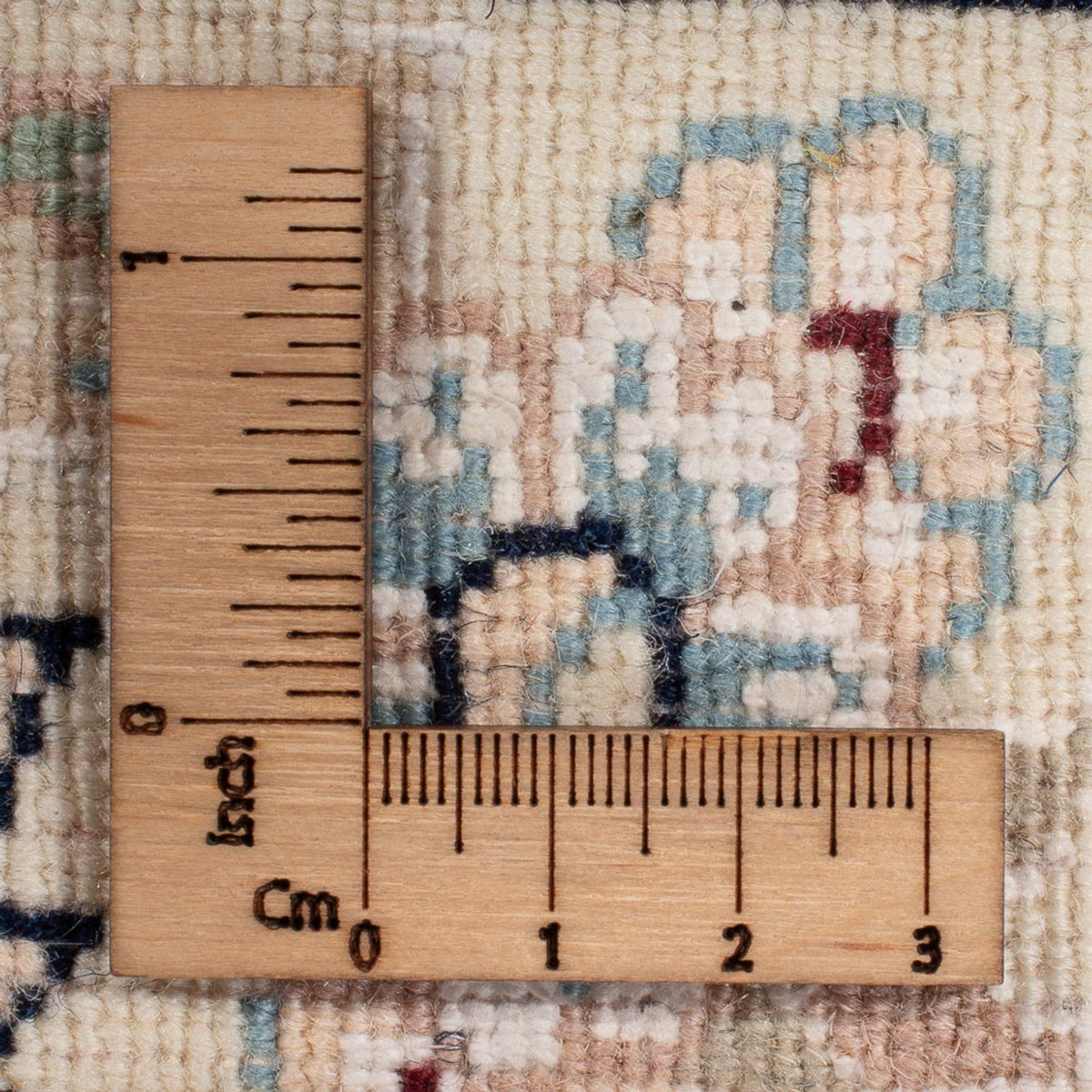 Persisk tæppe - Nain - Premium - 122 x 80 cm - mørkeblå