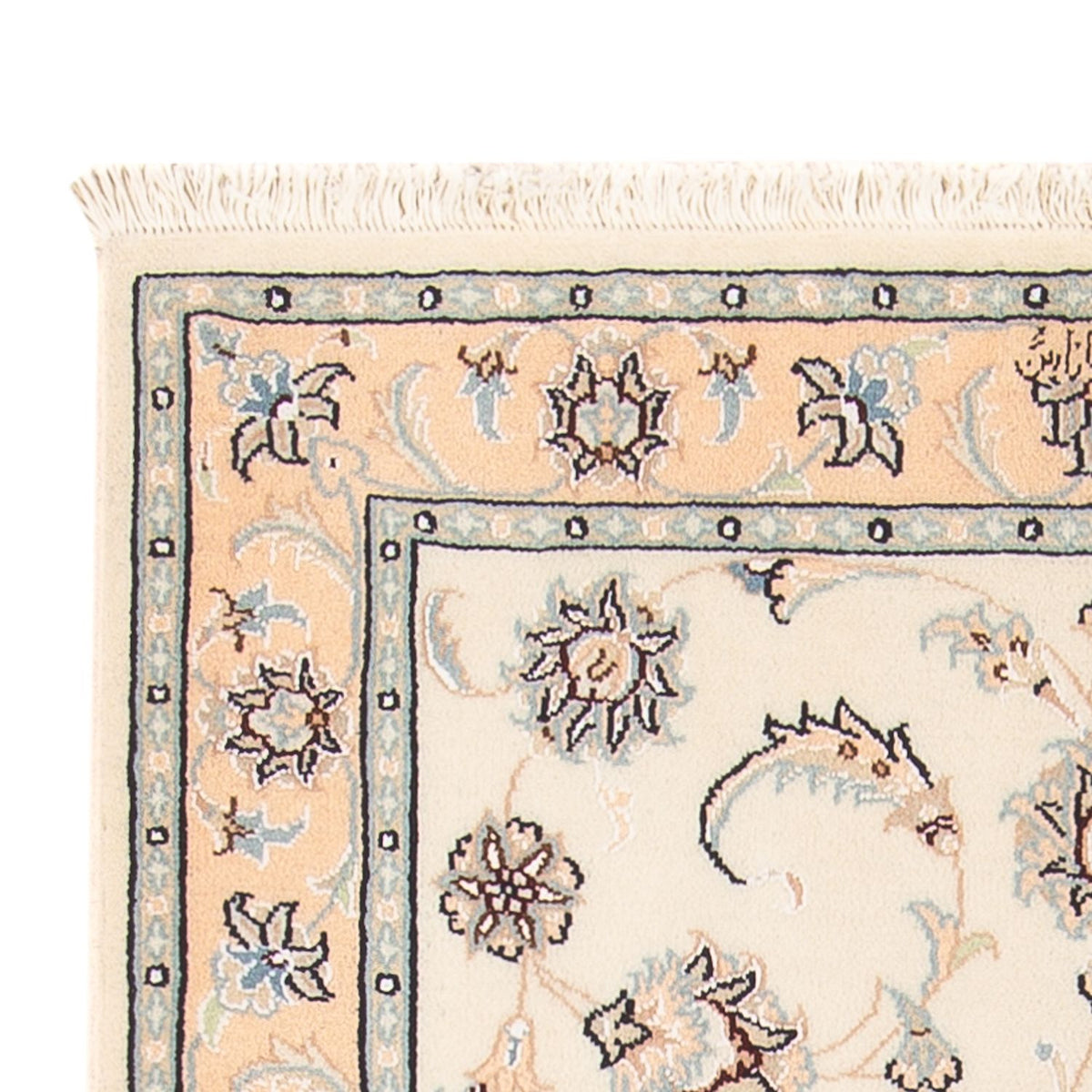 Persisk tæppe - Nain - Premium - 115 x 82 cm - creme