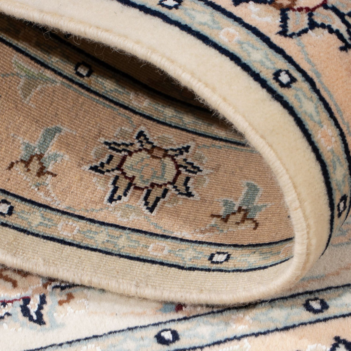 Persisk tæppe - Nain - Premium - 115 x 82 cm - creme