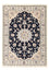 Persisk tæppe - Nain - Premium - 120 x 84 cm - mørkeblå