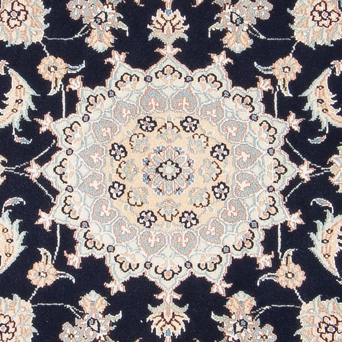 Persisk tæppe - Nain - Premium - 120 x 84 cm - mørkeblå