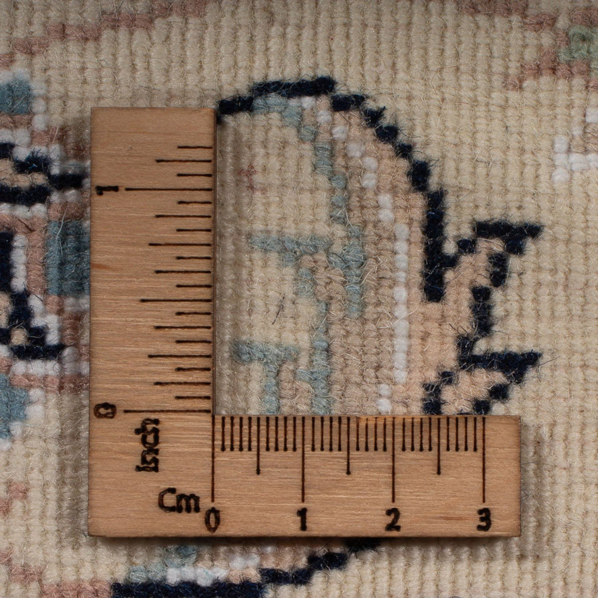 Persisk tæppe - Nain - Premium - 120 x 84 cm - mørkeblå