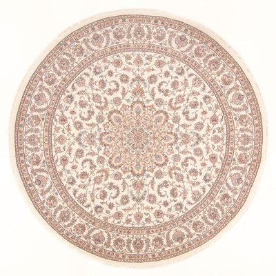 Persisk tæppe - Tabriz - Royal rundt  - 250 x 250 cm - creme