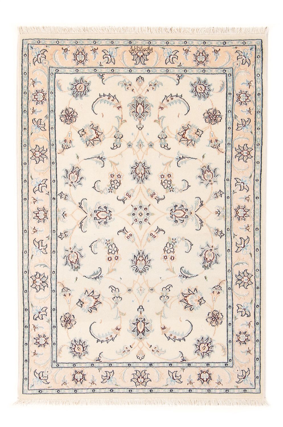 Persisk tæppe - Nain - Premium - 126 x 80 cm - creme
