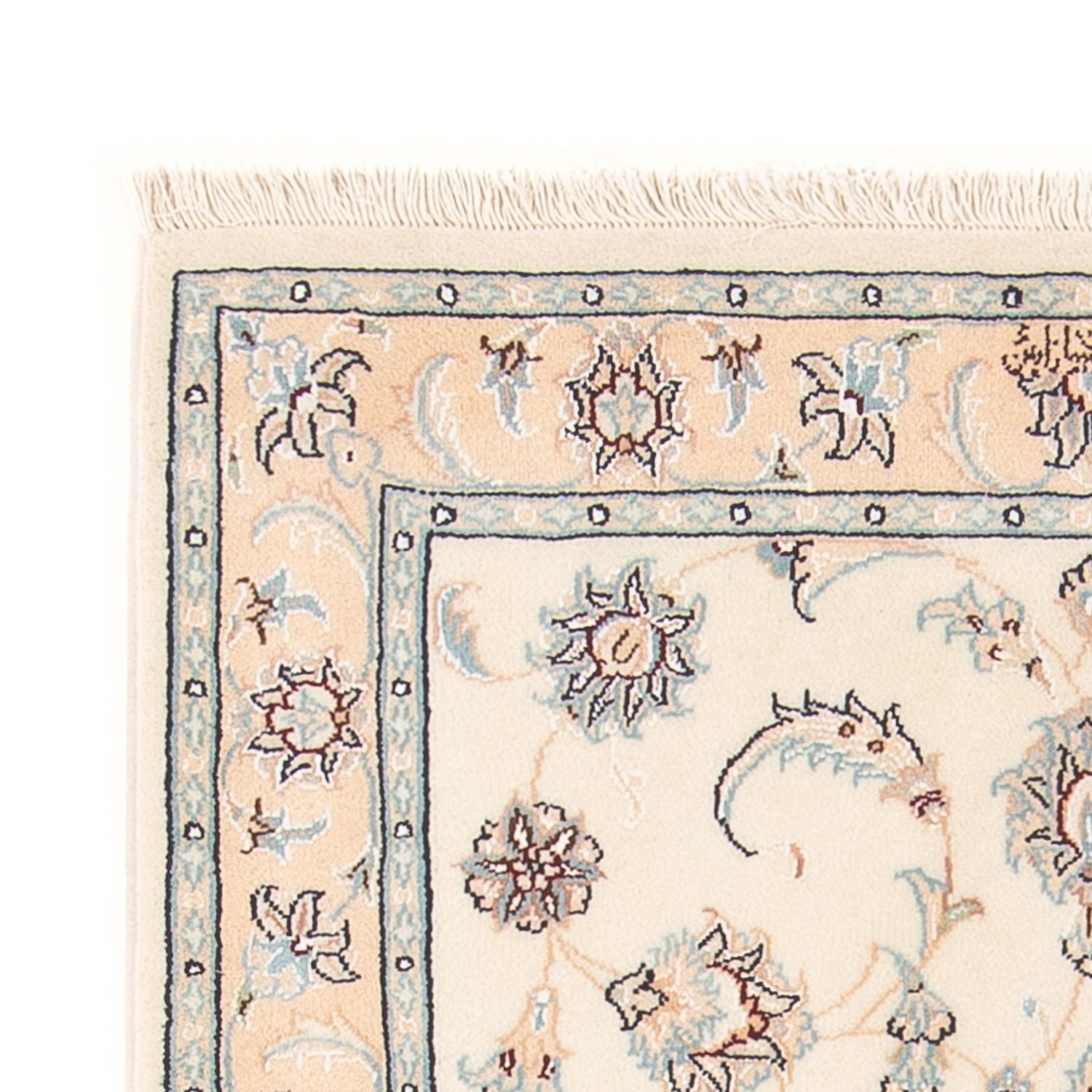 Persisk tæppe - Nain - Premium - 126 x 80 cm - creme