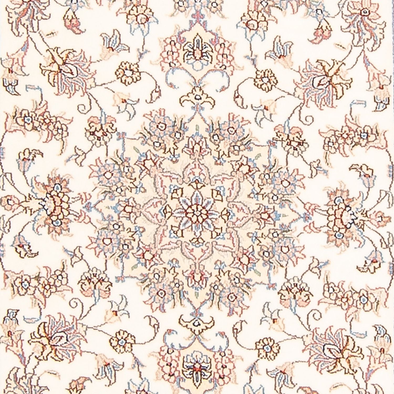 Løber Persisk tæppe - Tabriz - Royal - 298 x 87 cm - creme