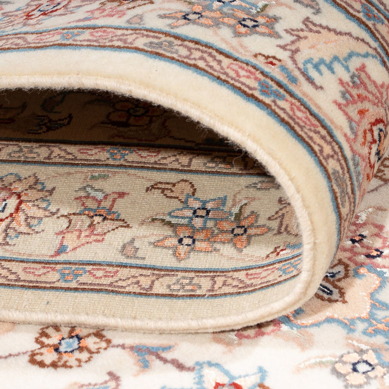 Løber Persisk tæppe - Tabriz - Royal - 298 x 87 cm - creme