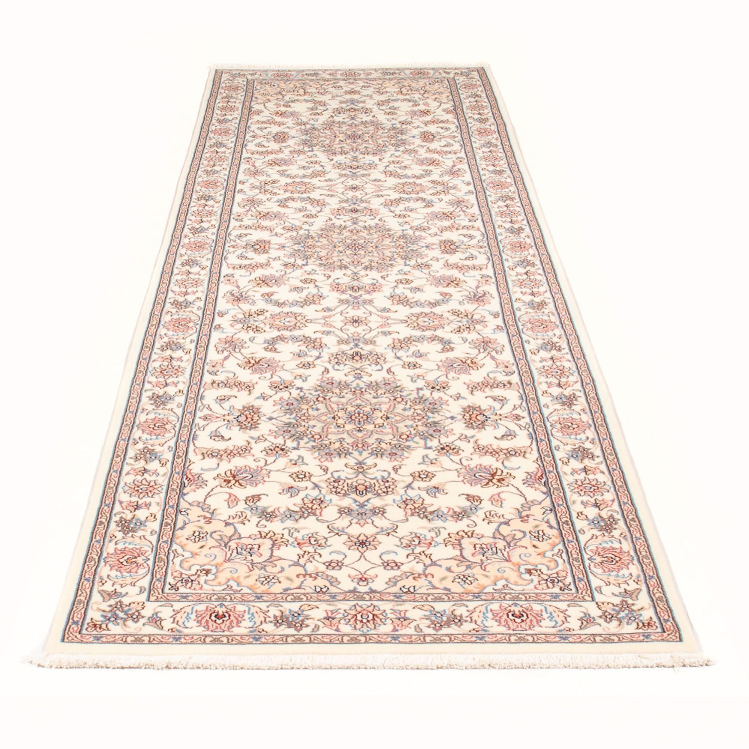 Løber Persisk tæppe - Tabriz - Royal - 298 x 87 cm - creme
