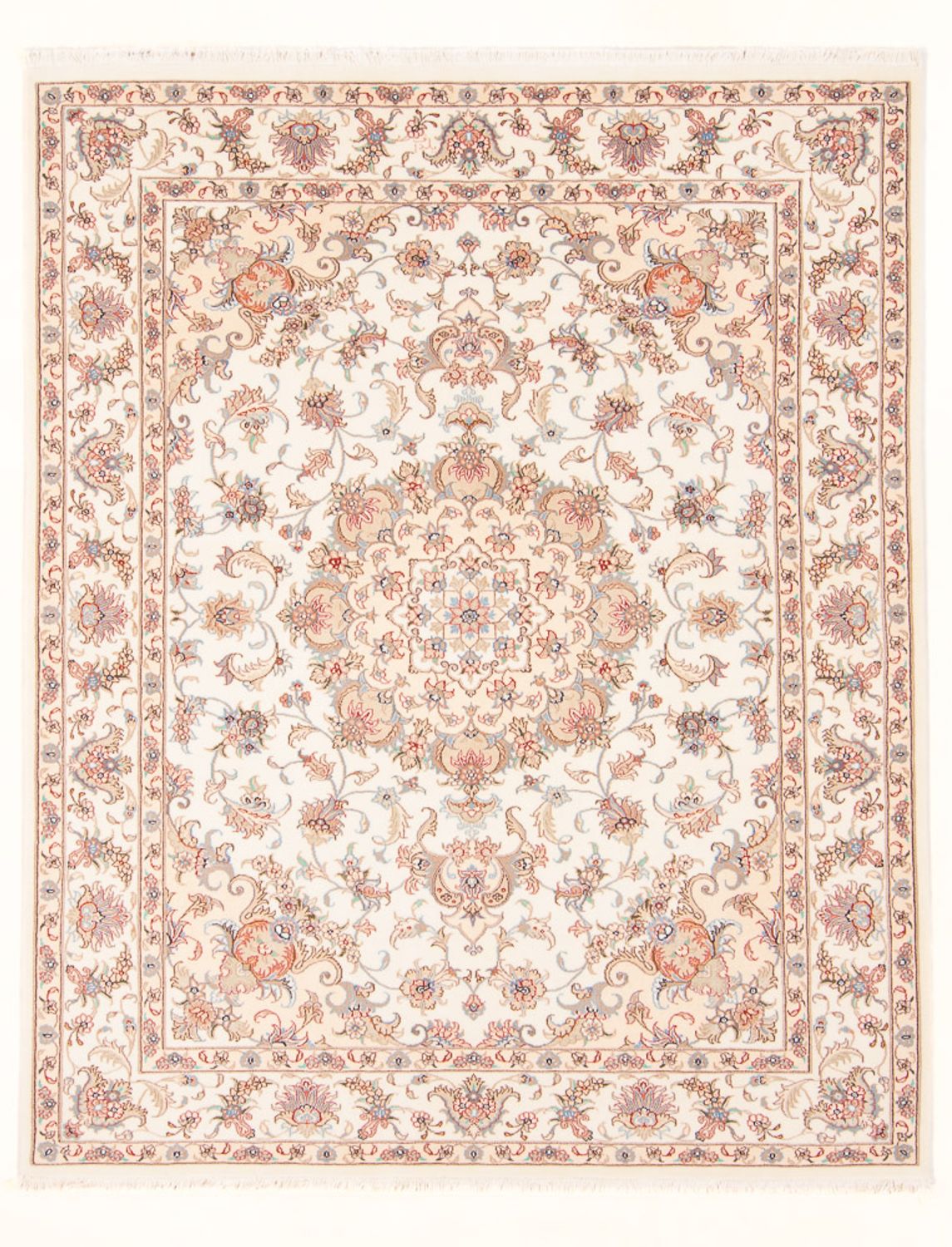 Persisk tæppe - Tabriz - Royal - 197 x 150 cm - creme