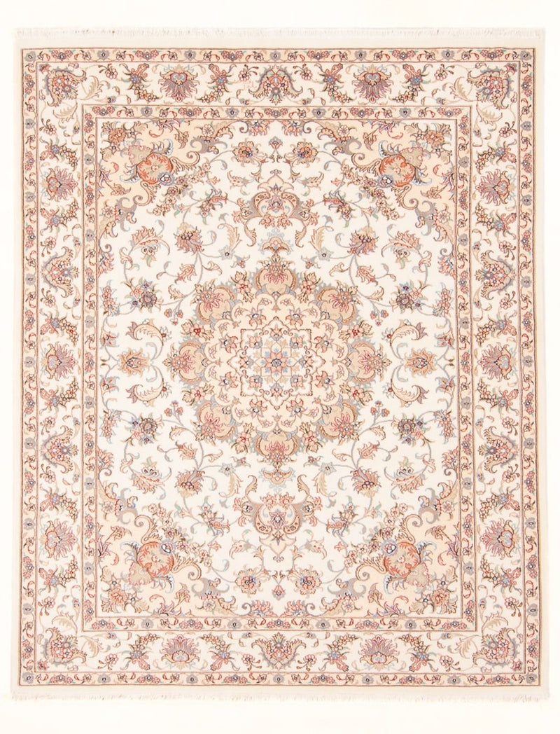Persisk tæppe - Tabriz - Royal - 197 x 150 cm - creme