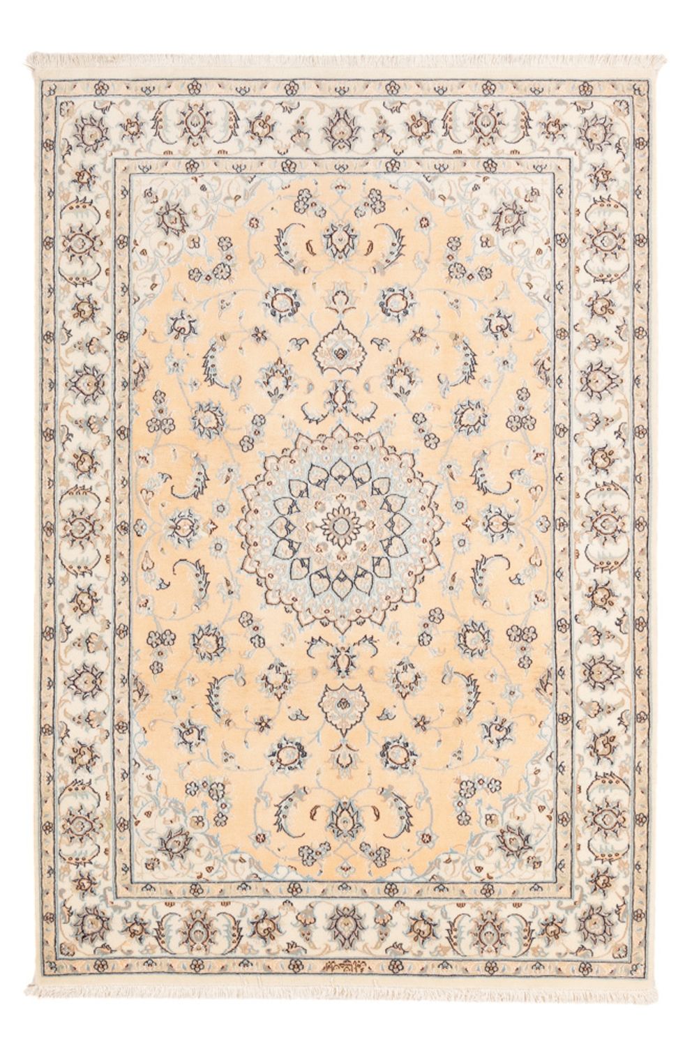 Persisk tæppe - Nain - Premium - 180 x 118 cm - lys beige