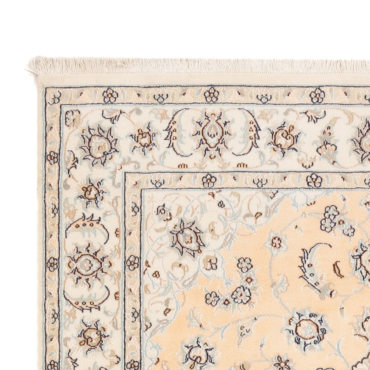 Persisk tæppe - Nain - Premium - 180 x 118 cm - lys beige