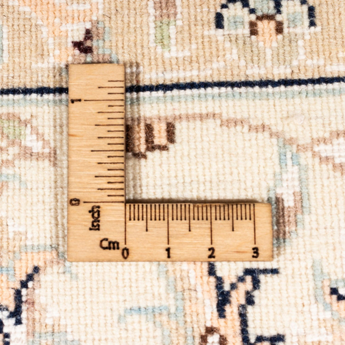 Persisk tæppe - Nain - Premium - 180 x 118 cm - lys beige