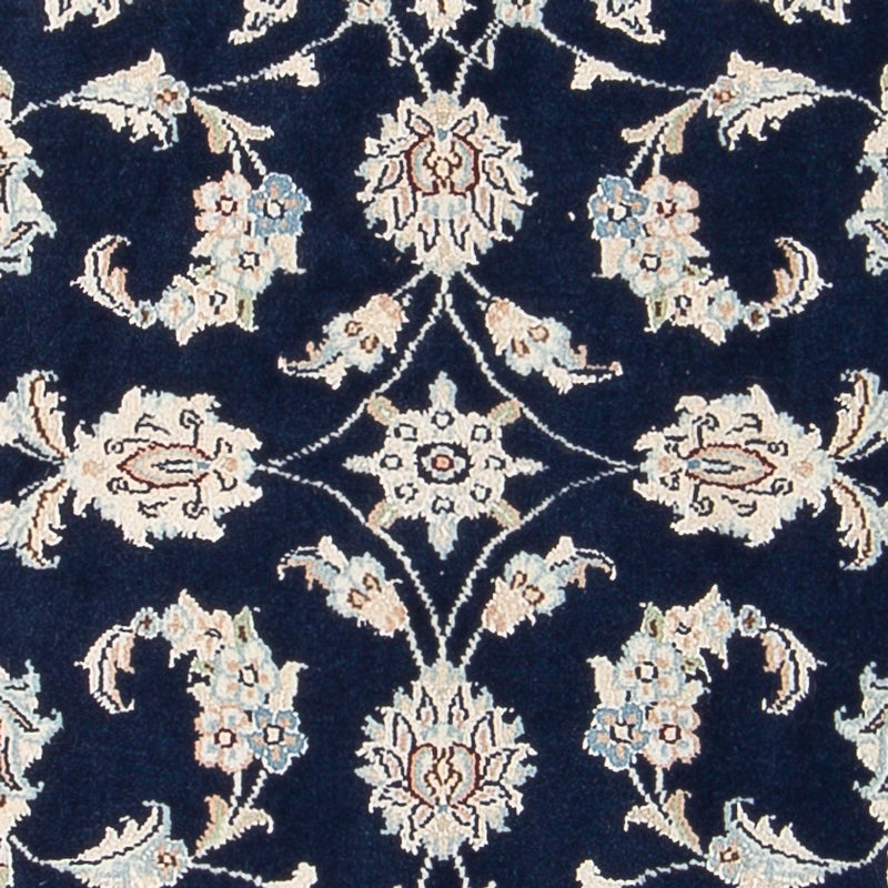 Persisk tæppe - Nain - Premium - 118 x 78 cm - mørkeblå