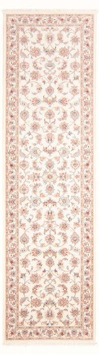 Løber Persisk tæppe - Tabriz - Royal - 292 x 82 cm - creme