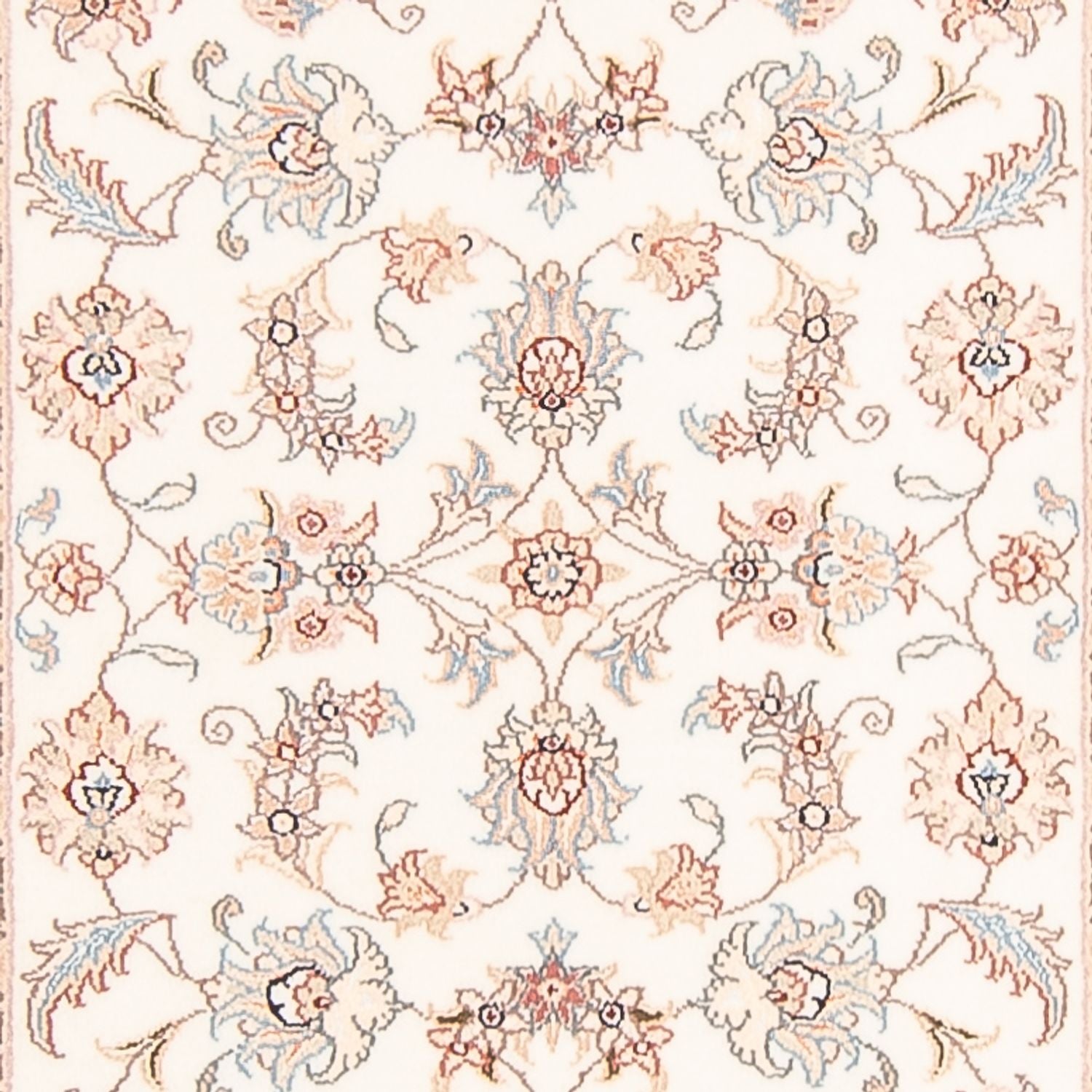 Løber Persisk tæppe - Tabriz - Royal - 292 x 82 cm - creme