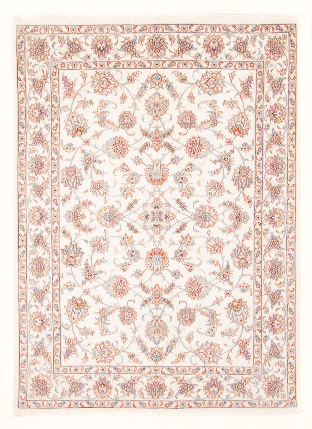 Persisk tæppe - Tabriz - Royal - 201 x 150 cm - creme
